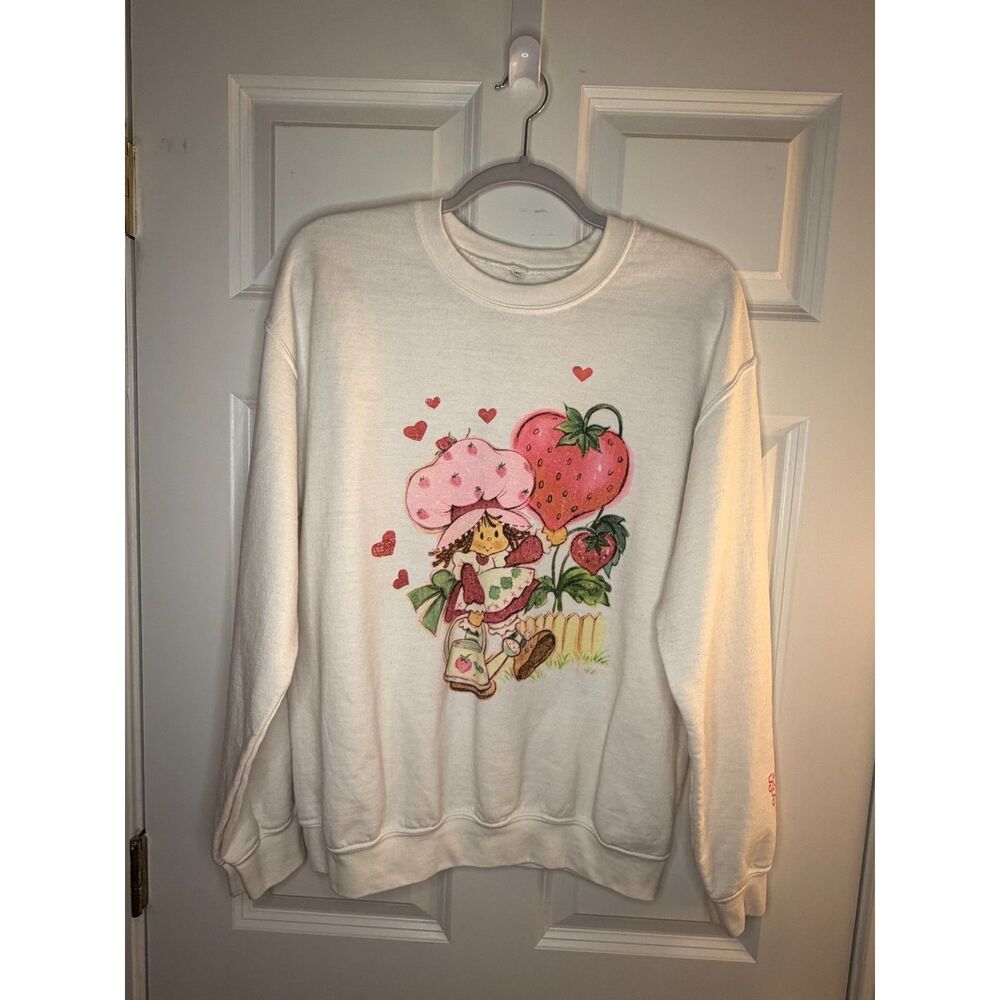 Strawberry Shortcake Coquette Y2K Kidcore Pullover Grpahic Sweatshirt